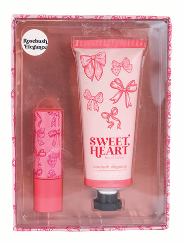 Rosebush Elegance Lip Balm and Hand Lotion Set