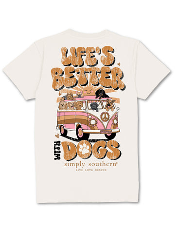 Life's Better With Dogs SS Tee