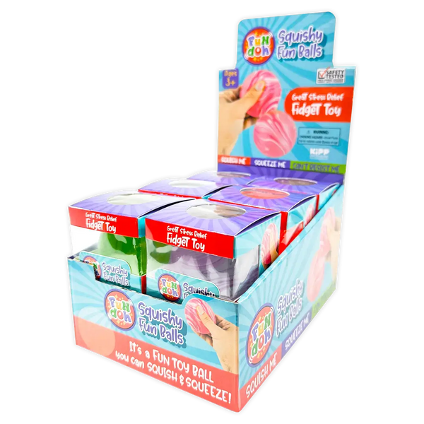 Fun Doh Squishy Fun Fidget Ball Boxed - Assorted
