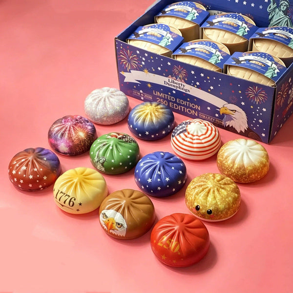 4th of July Mystery SLOW RISE Squishy Dumpling - Set 1