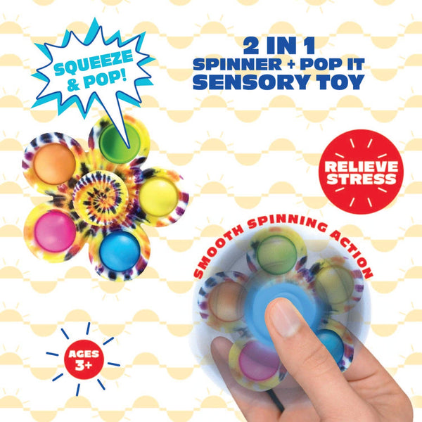 Fidget Fun Pop Spinner Sensory Toy - Assorted