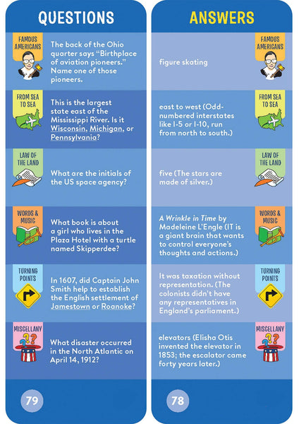 Brain Quest America Smart Cards Revised 4th Edition