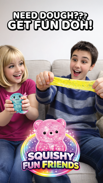 Fun Doh Squishy Gummy Fidget Toy - Assorted