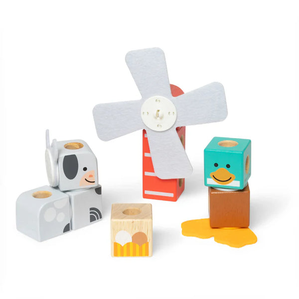 Melissa & Doug Blockables Play Set - Farm Friends
