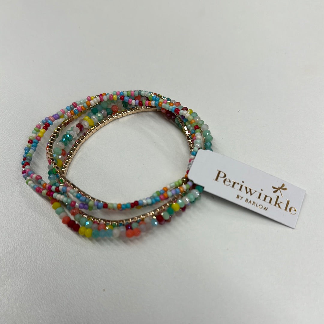 6 Strands Multi Pastel Bracelet