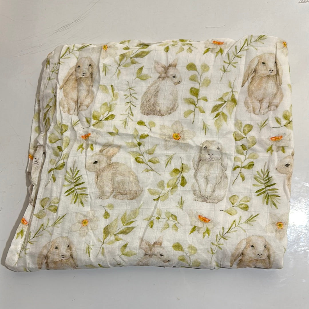 Field of Bunnies Muslin Swaddle