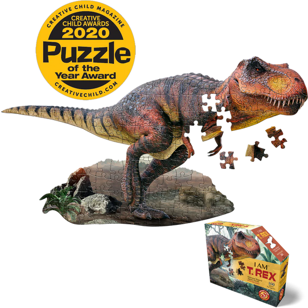 I Am T. Rex Shaped Puzzle