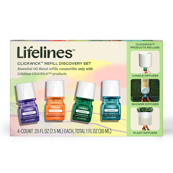 Lifelines Clickwick Refill - Discovery Set - 4 pack