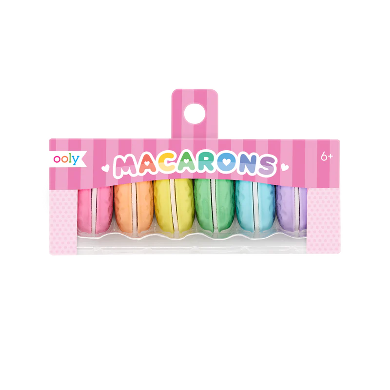 Macarons Scented Erasers - Set of 6