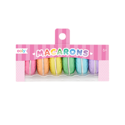 Macarons Scented Erasers - Set of 6