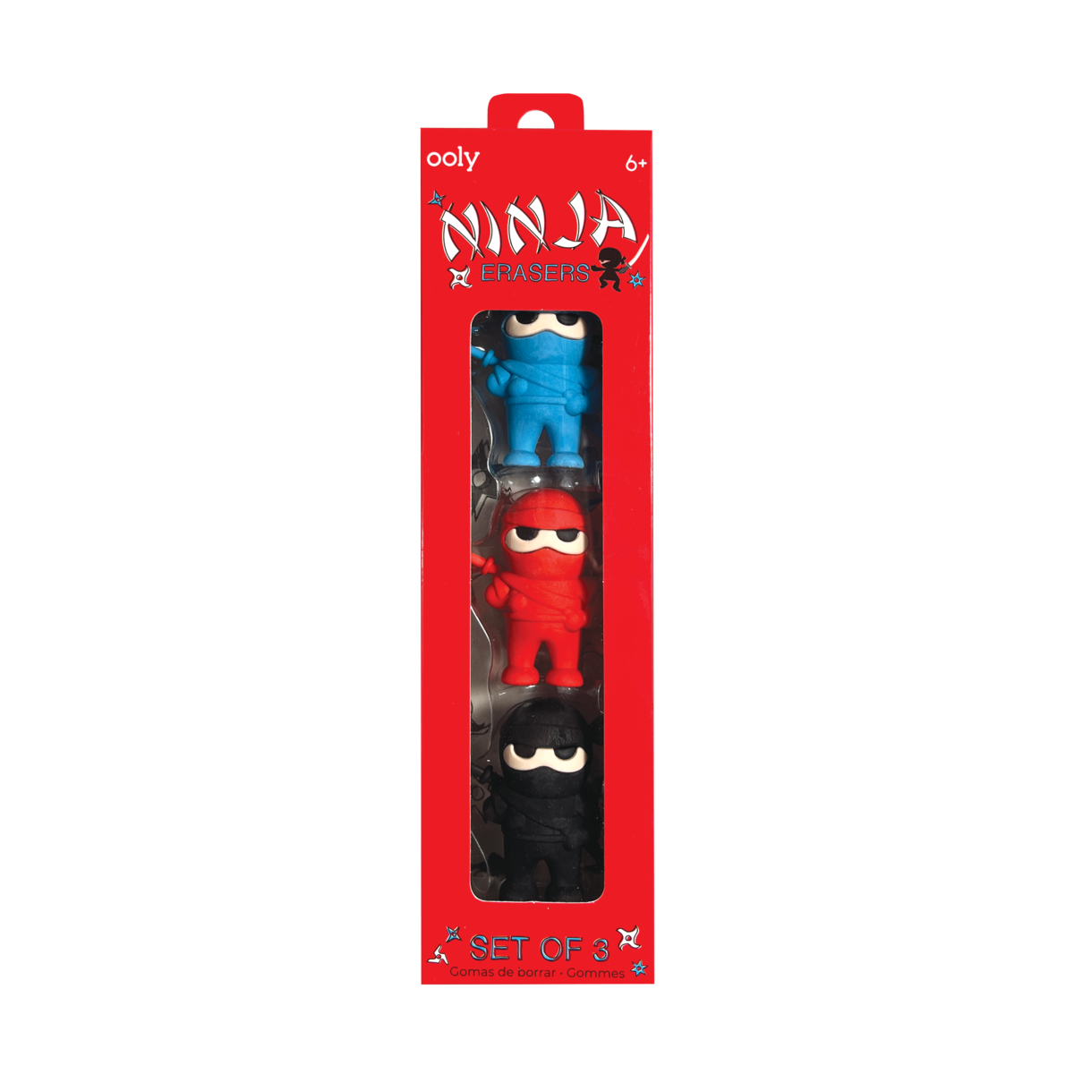 Ninja Erasers - Set of 3