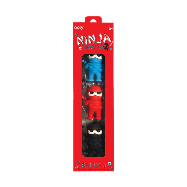 Ninja Erasers - Set of 3