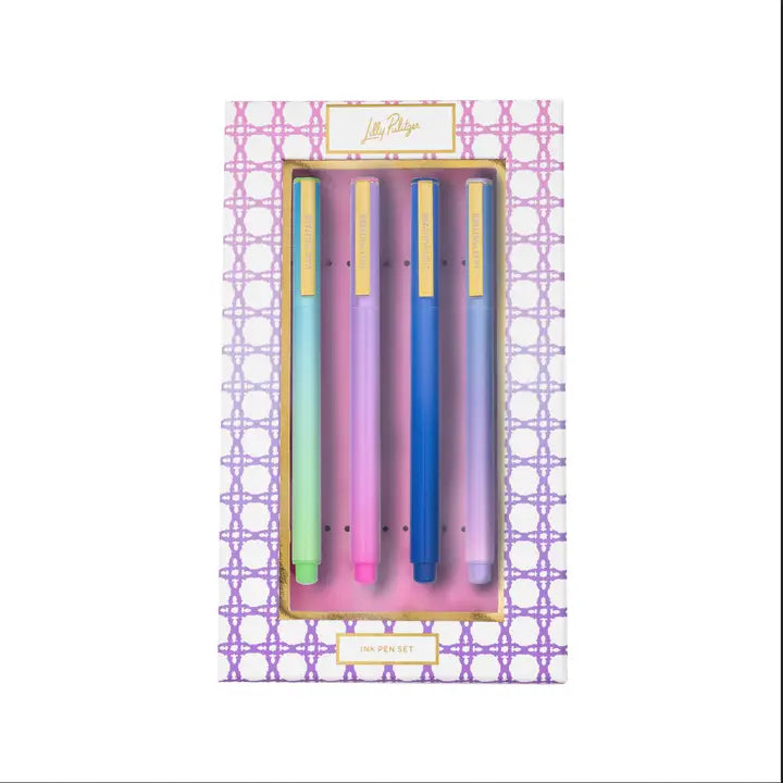 Lilly Pulitzer Assorted Ombre Felt Tip Pen Set