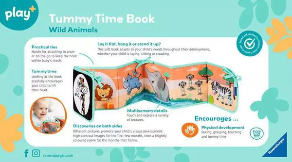 Tummy Time Book: Wild Animals