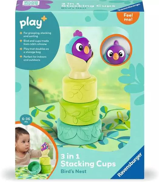 3-in-1 Stacking Cups - Bird's Nest