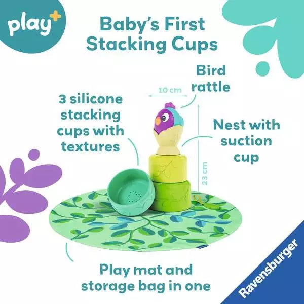 3-in-1 Stacking Cups - Bird's Nest