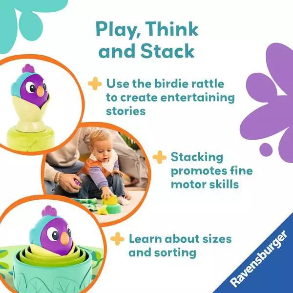 3-in-1 Stacking Cups - Bird's Nest