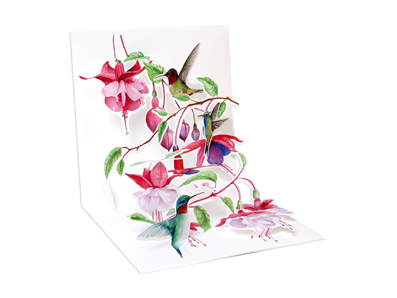 Hummingbirds Pop Up Card