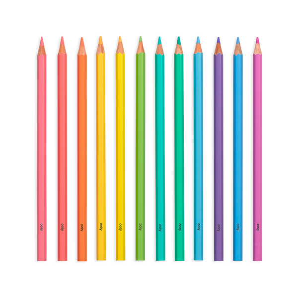 Pastel Hues Colored Pencils - Set of 12