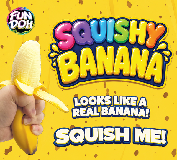 Fun Doh Squishy Banana Stress Relief Toy