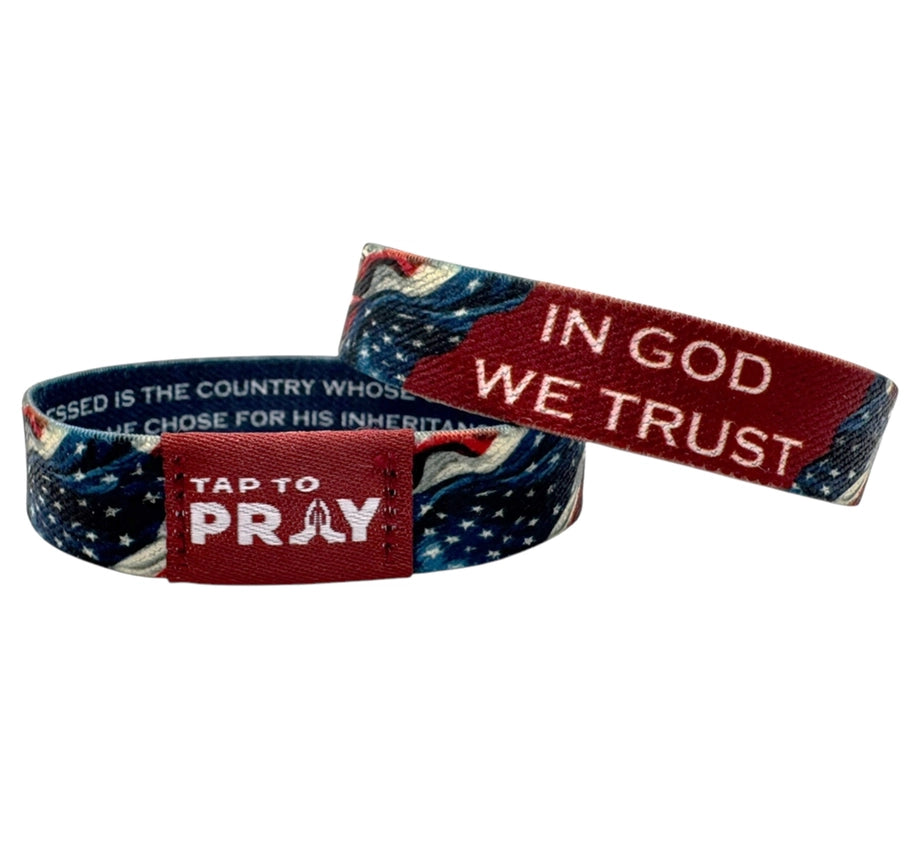 Patriot Tap to Pray Wristband