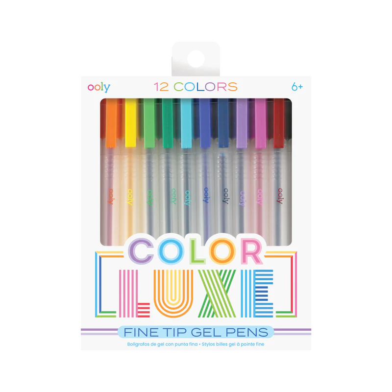 Color Luxe Colored Gel Pens - Set of 12