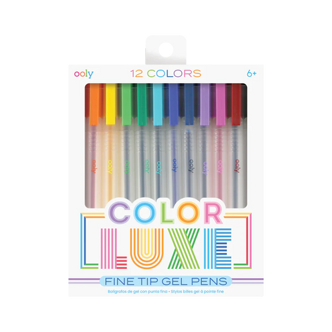 Color Luxe Colored Gel Pens - Set of 12