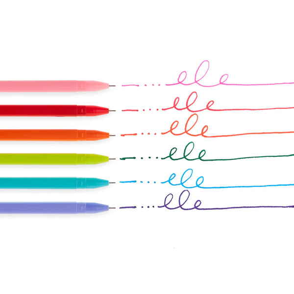 Fine Line Colored Gel Pens - Set of 6