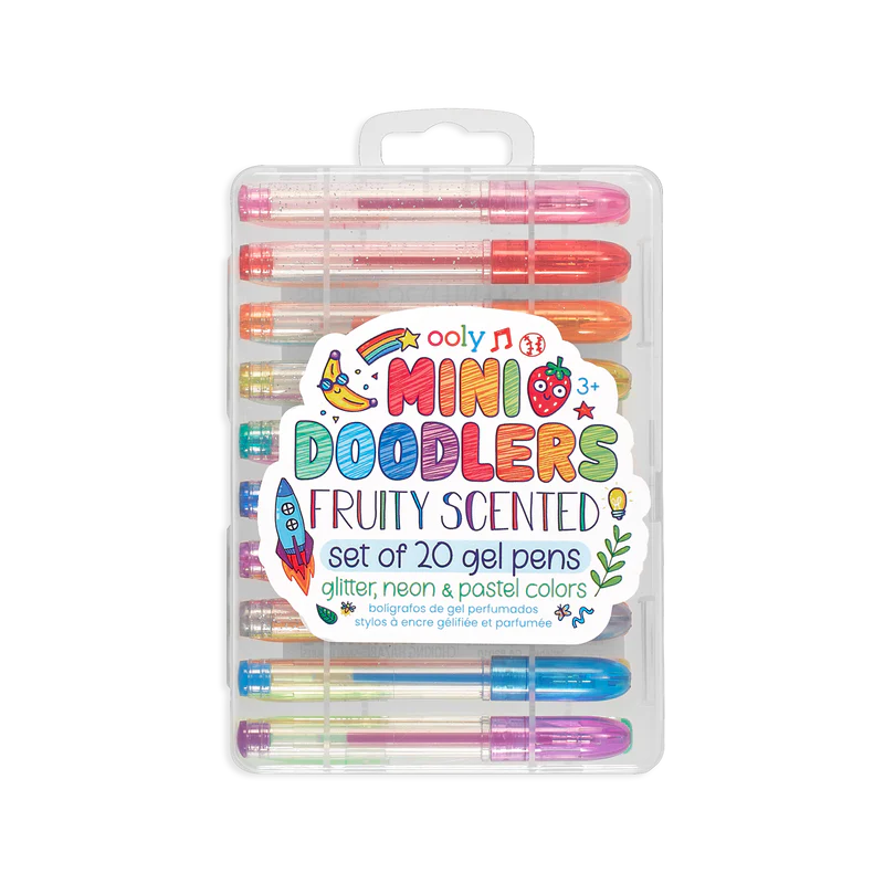 Mini Doodlers Fruity Scented Gel Pens - Set of 20