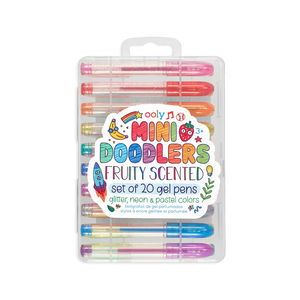 Mini Doodlers Fruity Scented Gel Pens - Set of 20