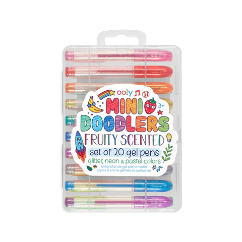 Mini Doodlers Fruity Scented Gel Pens - Set of 20