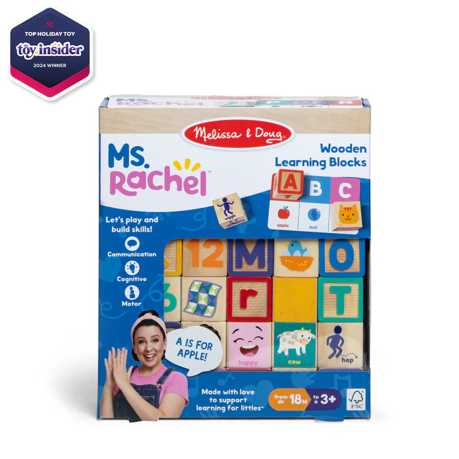 Ms. Rachel Wooden Learning Blocks