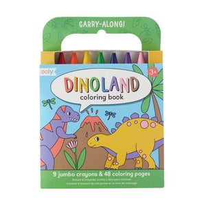 Carry Along Crayon & Coloring Book Kit - Dinoland