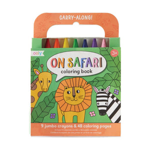 Carry Along Crayon & Coloring Book Kit - On Safari