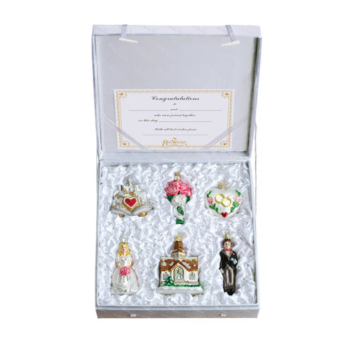 The Wedding Collection 6 pc Ornaments