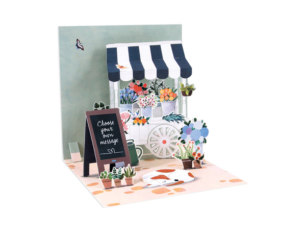 Flower Cart Pop Up Card