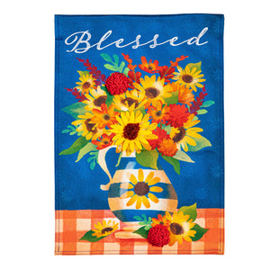 Blessed Floral Arrangement Garden Flag