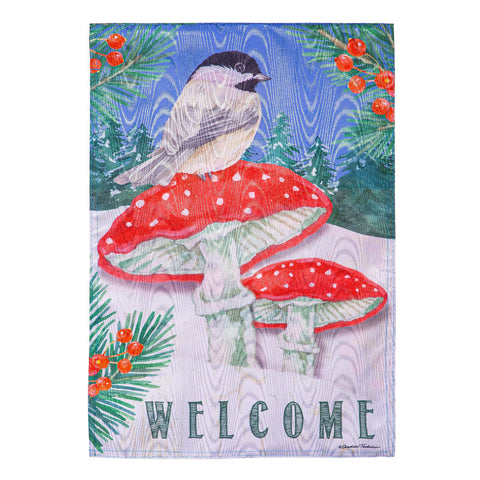 Chickadee & Winter Garden Flag