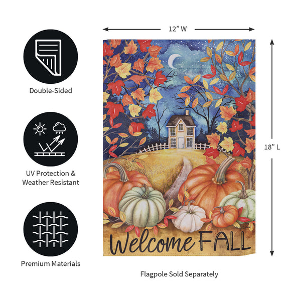 Alive in Fall Garden Flag
