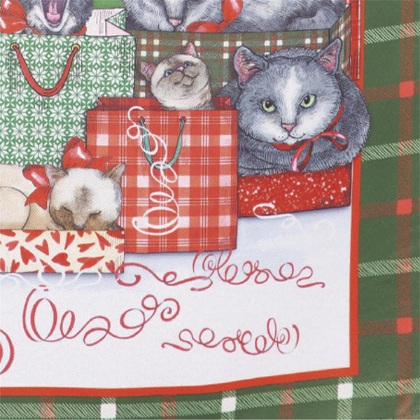 Meowy Christmas Garden Flag