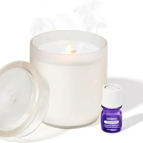 Lifelines Flameless Candle Diffuser - Frosted Cream