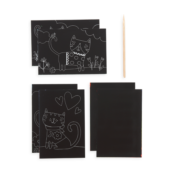 Mini Scratch & Scribble Art Kit: Cutie Cats