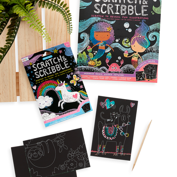 Mini Scratch & Scribble Art Kit: Funtastic Friends