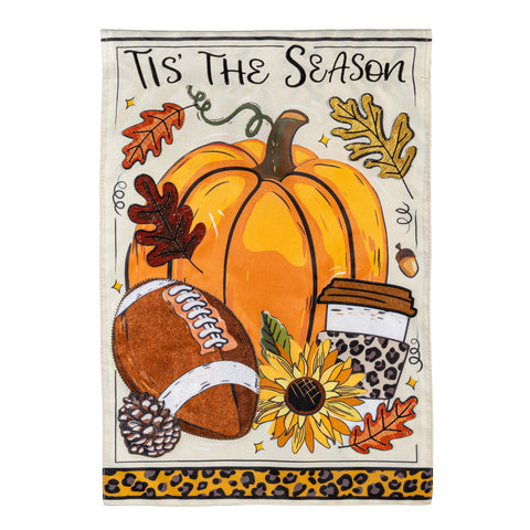 Tis the Season Fall Garden Flag