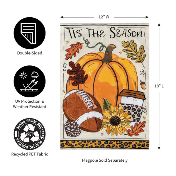 Tis the Season Fall Garden Flag