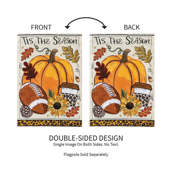 Tis the Season Fall Garden Flag