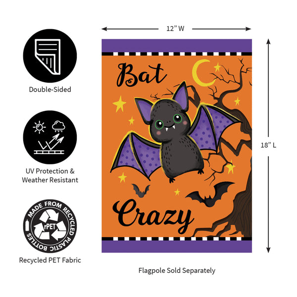 Gone Batty Garden Flag