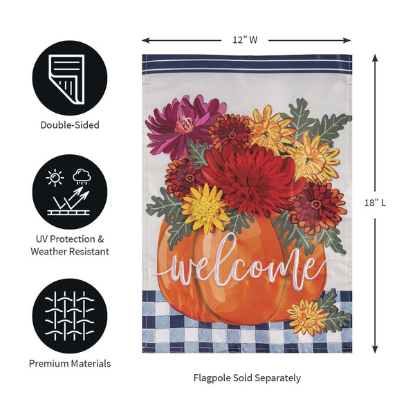 Mums & Pumpkins Garden Flag