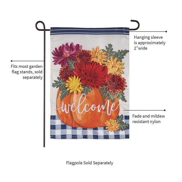 Mums & Pumpkins Garden Flag