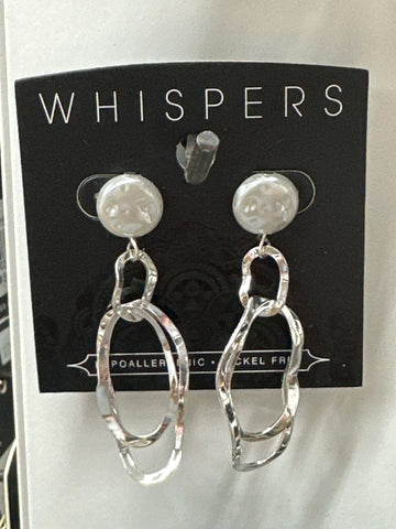 Whispers Pearl Waves Earrings